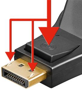 Goobay 51720 tussenstuk voor kabels DisplayPort DVI-D Zwart