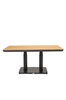 Qopps Zamin up down tafel 140 x 80 met teak top