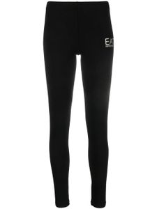 Ea7 Emporio Armani legging à logo imprimé - Noir