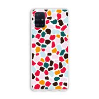 Colored Giraffe: Galaxy A51 4G Transparant Hoesje