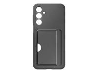 Cover posteriore con porta carte per Galaxy A16|A16 5G, nera