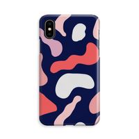 Memphis Shapes Pink: iPhone Xs Volledig Geprint Hoesje