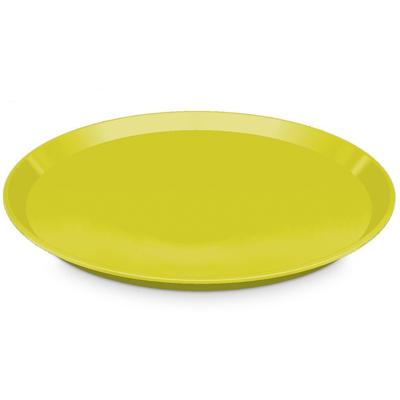 Dienblad - groen - kunststof - D34x2 cm - rond - serveerblad - kopjes/glazen
