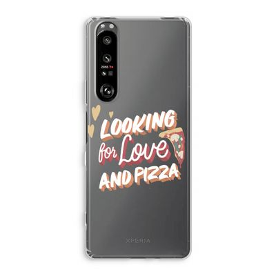 Pizza is the answer: Sony Xperia 1 III Transparant Hoesje
