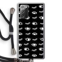 Eye pattern #3: Samsung Galaxy Note 20 / Note 20 5G Transparant Hoesje met koord