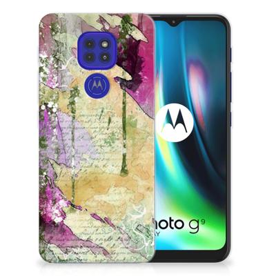 Hoesje maken Motorola Moto G9 Play | E7 Plus Letter Painting Hoesje maken Motorola Moto G9 Play | E7 Plus Letter Painting