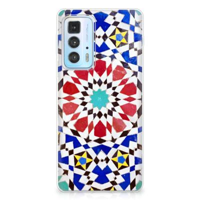 Motorola Edge 20 Pro | TPU | Siliconen hoesje | Mozaïek