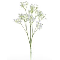 Kunstbloemen Gipskruid/Gypsophila takken wit 70 cm - Kunstbloemen