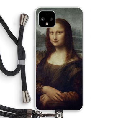 Mona Lisa: Pixel 4 XL Transparant Hoesje met koord