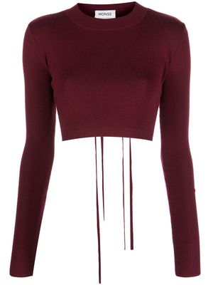 Monse sweat à détails de laçages - Rouge