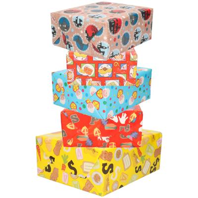 Design group Rollen cadeaupapier - 5x - sinterklaas - 200 x 70 cm