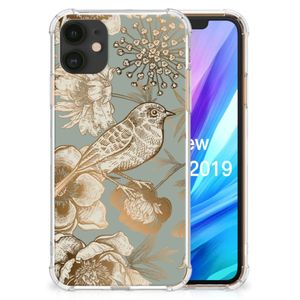 Case voor Apple iPhone 11 Vintage Bird Flowers