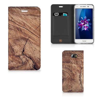 Huawei Y5 2 | Y6 Compact Book | Wallet Case | Tree Trunk