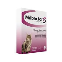 Milbactor Grote Katten 4 Tabletten - thumbnail
