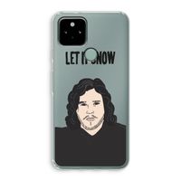 Let It Snow: Google Pixel 5 Transparant Hoesje