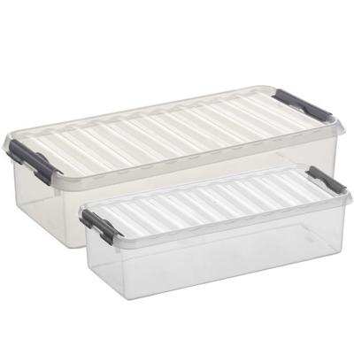 Sunware opbergboxen set 4x stuks - in 3.5L en 6.5L - kunststof - met deksel Sunware opbergboxen set 4x stuks - in 3.5L en 6.5L - kunststof - met deksel