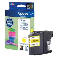 Brother LC-221Y Inktcartridge geel Brother LC-221Y Inktcartridge geel