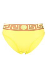 Versace bas de bikini Greca en jacquard - Jaune