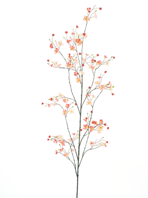 Mini daisy branch peach red 172 cm kunstbloem - Nova nature