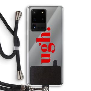 Ugh: Samsung Galaxy S20 Ultra Transparant Hoesje met koord