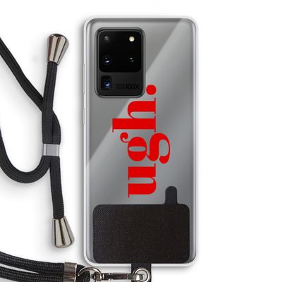 Ugh: Samsung Galaxy S20 Ultra Transparant Hoesje met koord