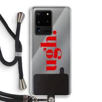 Ugh: Samsung Galaxy S20 Ultra Transparant Hoesje met koord