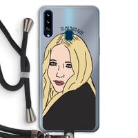 Mary Kate: Samsung Galaxy A20s Transparant Hoesje met koord