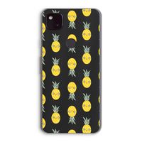 Ananas: Google Pixel 4a 5G Transparant Hoesje Ananas: Google Pixel 4a 5G Transparant Hoesje