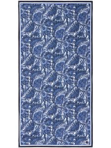 ETRO serviette de plage en coton à fleurs - Bleu