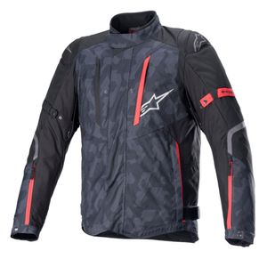 ALPINESTARS RX-5 Drystar Jacket, Textiel motorjas heren, Zwart-Camo-Helder Rood