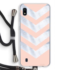 Marmeren pijlen: Samsung Galaxy A10 Transparant Hoesje met koord