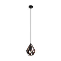 EGLO 49997 hangende plafondverlichting Flexibele montage E27 60 W Zwart, Koper - thumbnail