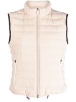 Brunello Cucinelli gilet matelassé à fermeture zippée - Tons neutres