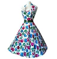 Vivien Of Holloway Halterneck Jellybean Dress-XS | 39% korting