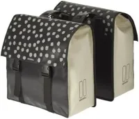 Dubbele fietstas Basil Urban Load 48-53 liter - Zwart / Wit Reflective