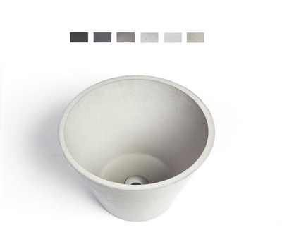 Urbi et Orbi Circum opbouw wastafel 38x31cm lichtgrijs Urbi et Orbi Circum opbouw wastafel 38x31cm lichtgrijs