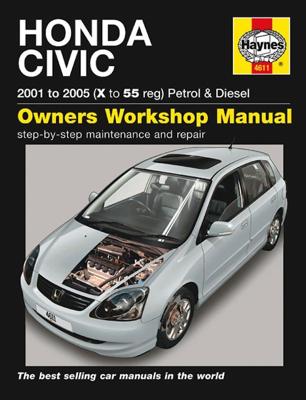 Haynes Werkplaatshandboek Honda Civic benzine & Diesel(2001-2005) 4611