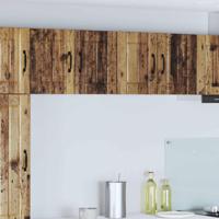 Keukenwandkasten 2 pcs Oudhout 60 x 31 x 40 cm Bewerkt hout