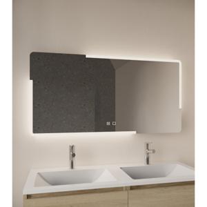 Badkamerspiegel Melite | 150x70 cm | Rechthoekig | Indirecte LED verlichting | Touch button | Met spiegelverwarming