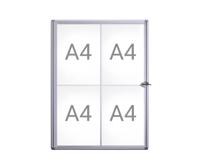 Binnenvitrine wand maulextraslim 4xa4 slot