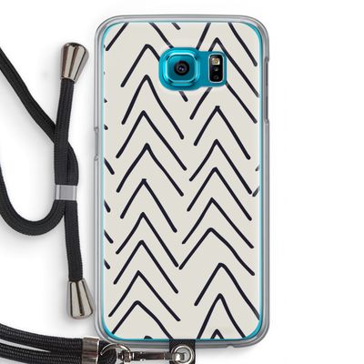 Marrakech Arrows: Samsung Galaxy S6 Transparant Hoesje met koord