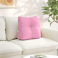 VidaXL Rugkussen roze 45 x 24 x 50 cm stof