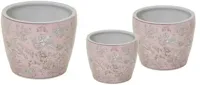 Mega Collections Bloempot Qing Egg Small - Ø21xH19 cm - Roze/Bruin