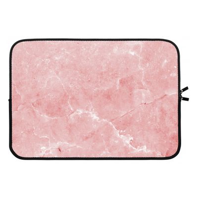 Roze marmer: Laptop sleeve 13 inch