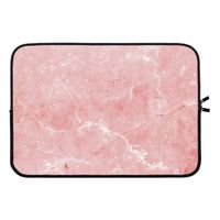 Roze marmer: Laptop sleeve 13 inch