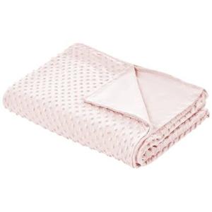 Beliani-CALLISTO-Verzwaringsdeken hoes-Roze-100 x 150 cm-Polyester