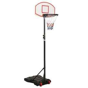 Basketbalstandaard 216-250 cm polyetheen wit