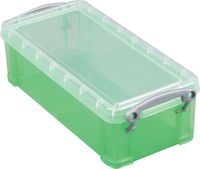 Really Useful Box opbergdoos 9 liter, transparant groen - thumbnail