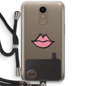 Kusje: LG K10 (2017) Transparant Hoesje met koord