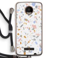 Terrazzo N°8: Motorola Moto Z Force Transparant Hoesje met koord